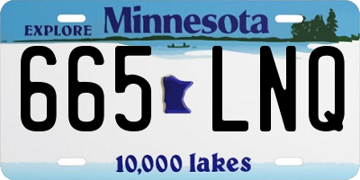 MN license plate 665LNQ