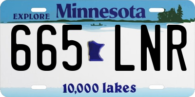 MN license plate 665LNR