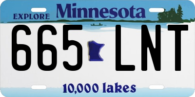 MN license plate 665LNT
