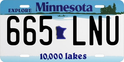 MN license plate 665LNU