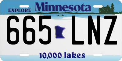 MN license plate 665LNZ