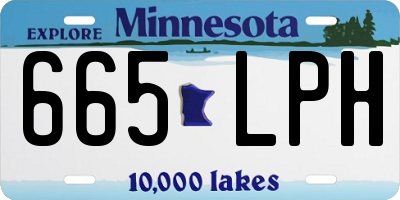 MN license plate 665LPH