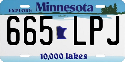 MN license plate 665LPJ