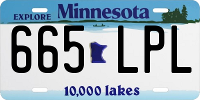 MN license plate 665LPL