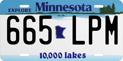 MN license plate 665LPM