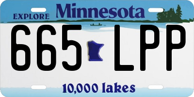 MN license plate 665LPP