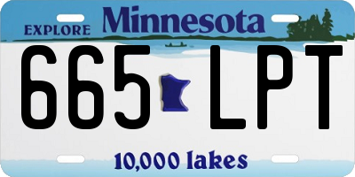 MN license plate 665LPT