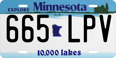 MN license plate 665LPV