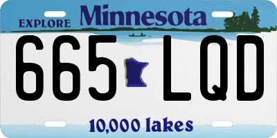 MN license plate 665LQD