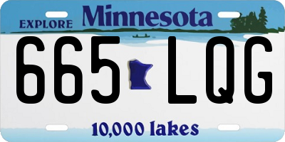 MN license plate 665LQG
