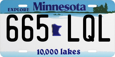 MN license plate 665LQL