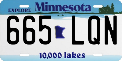 MN license plate 665LQN