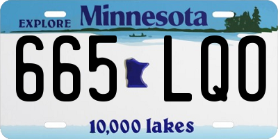 MN license plate 665LQO