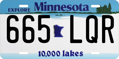 MN license plate 665LQR