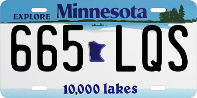 MN license plate 665LQS