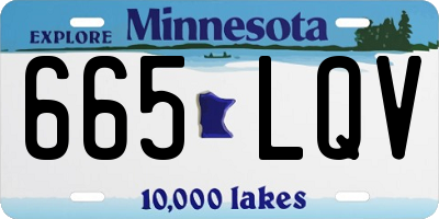MN license plate 665LQV