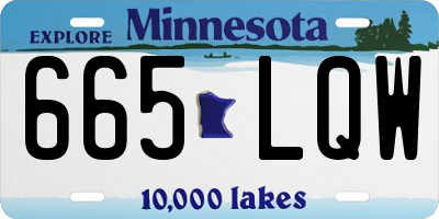MN license plate 665LQW