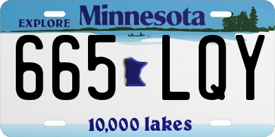 MN license plate 665LQY