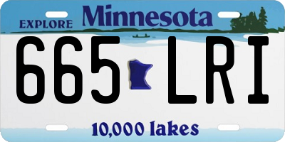 MN license plate 665LRI