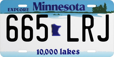 MN license plate 665LRJ
