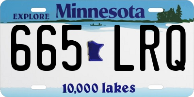 MN license plate 665LRQ