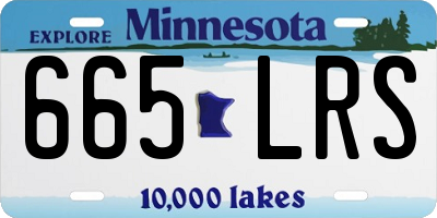MN license plate 665LRS