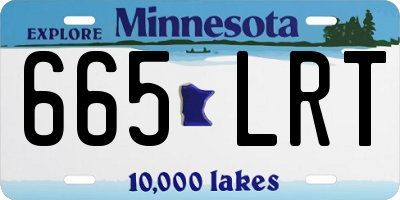 MN license plate 665LRT