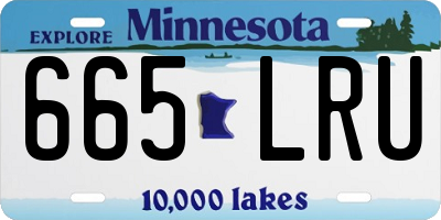 MN license plate 665LRU