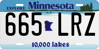 MN license plate 665LRZ
