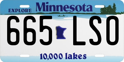 MN license plate 665LSO