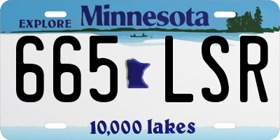 MN license plate 665LSR