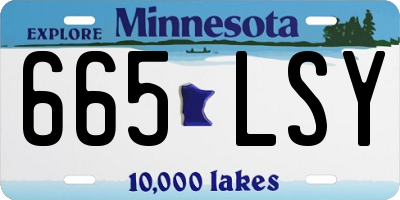 MN license plate 665LSY