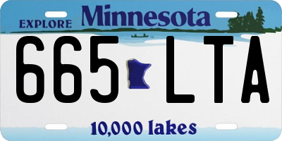 MN license plate 665LTA