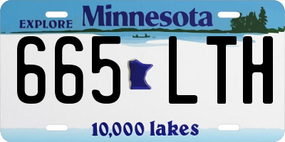 MN license plate 665LTH