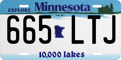 MN license plate 665LTJ