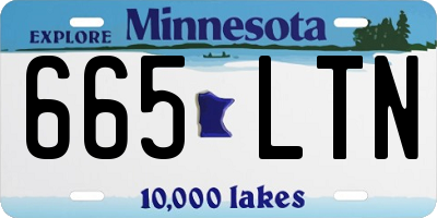 MN license plate 665LTN