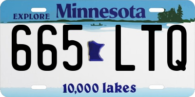 MN license plate 665LTQ