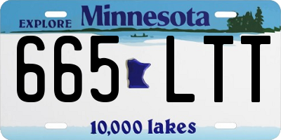 MN license plate 665LTT
