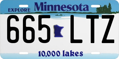 MN license plate 665LTZ