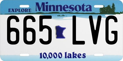 MN license plate 665LVG