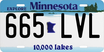 MN license plate 665LVL