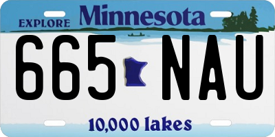 MN license plate 665NAU