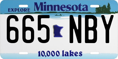 MN license plate 665NBY