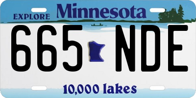 MN license plate 665NDE