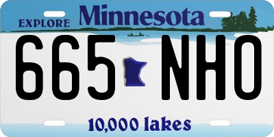 MN license plate 665NHO