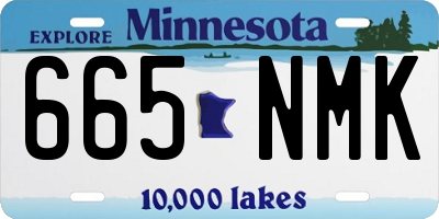 MN license plate 665NMK