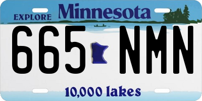 MN license plate 665NMN