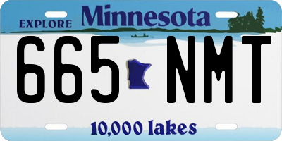 MN license plate 665NMT