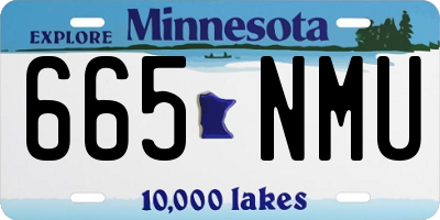 MN license plate 665NMU