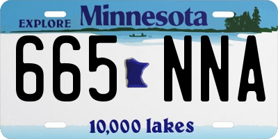 MN license plate 665NNA